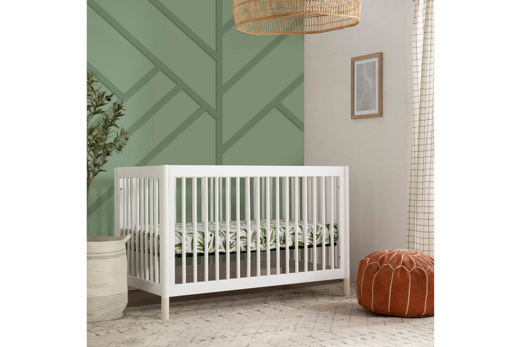 M12901WNX,Gelato 4-in-1 Convertible Crib  Washed Natural Ft With Toddler Bed Conversion Kit in White