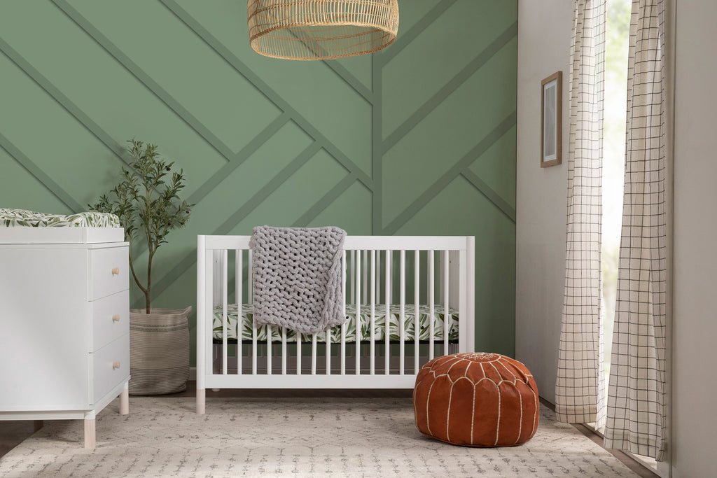 M12901WNX,Gelato 4-in-1 Convertible Crib  Washed Natural Ft With Toddler Bed Conversion Kit in White