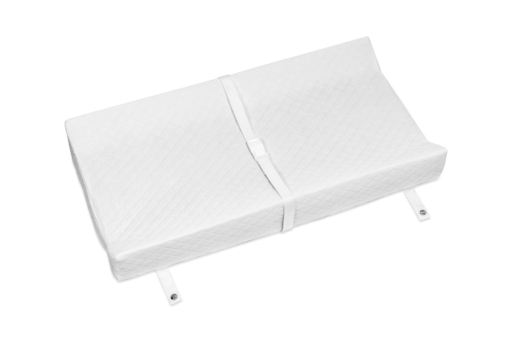 M5319BL, Pure 31 inch Non-Toxic Contour Changing Pad Cover at angle, babyletto non toxic hypoallergenic