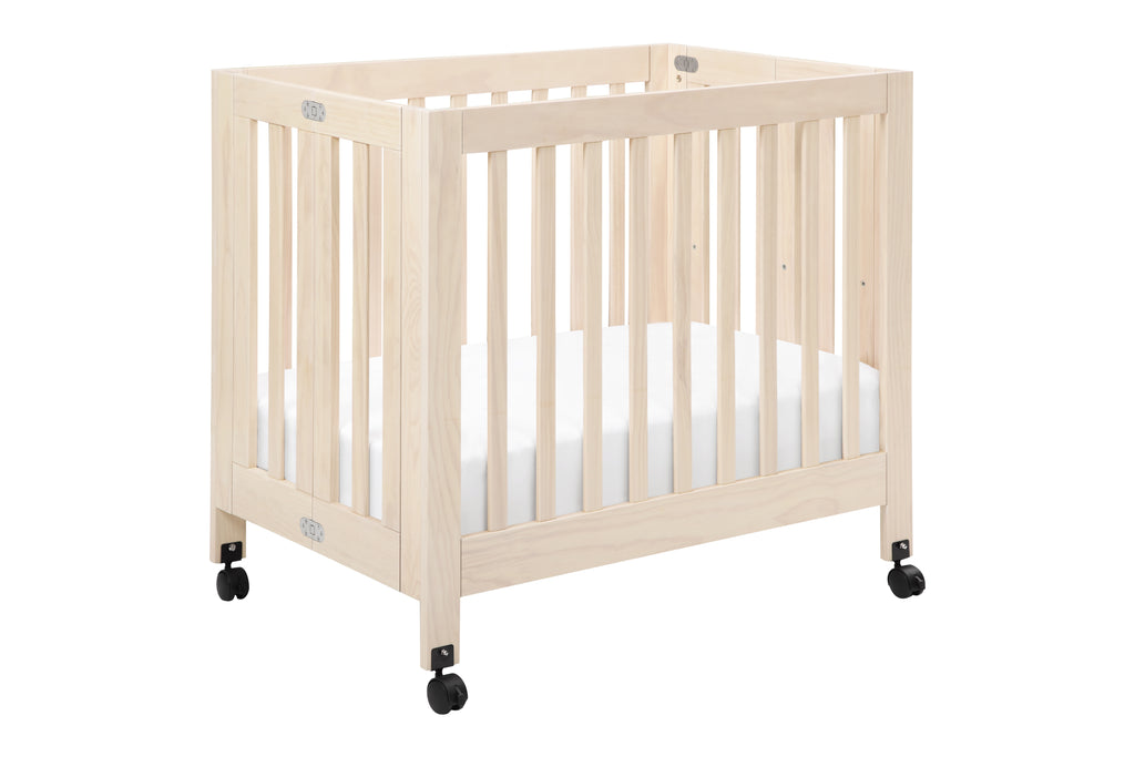 M6698NX,Origami Mini Crib In Washed Natural