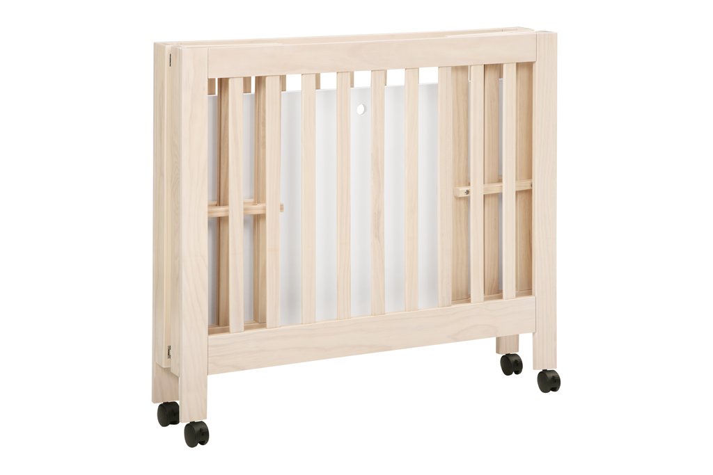 M6698NX,Origami Mini Crib In Washed Natural