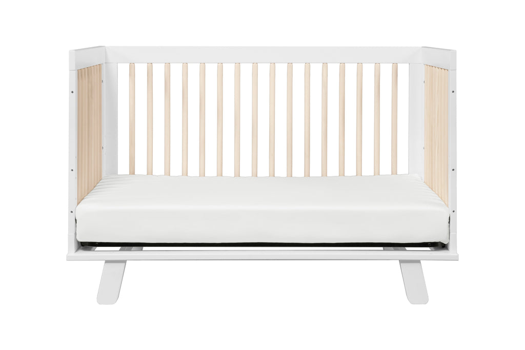 M4201WNX,Hudson 3-in-1 Convertible Crib Toddler Bed Conversion Kit in White/Washed Natural