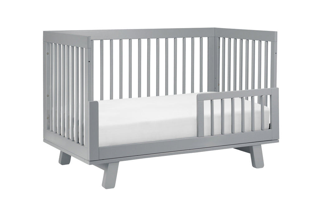 M4201G,Hudson 3-in-1 Convertible Crib with Toddler Bed Conversion Kit in Grey Finish