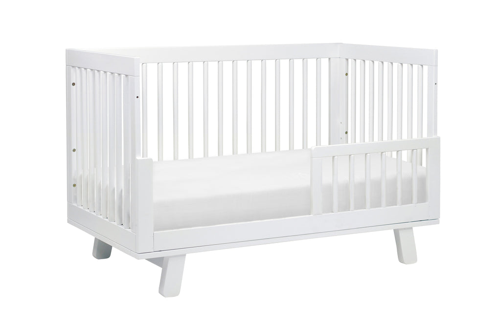 M4201W,Hudson 3-in-1 Convertible Crib with Toddler Bed Conversion Kit in White Finish