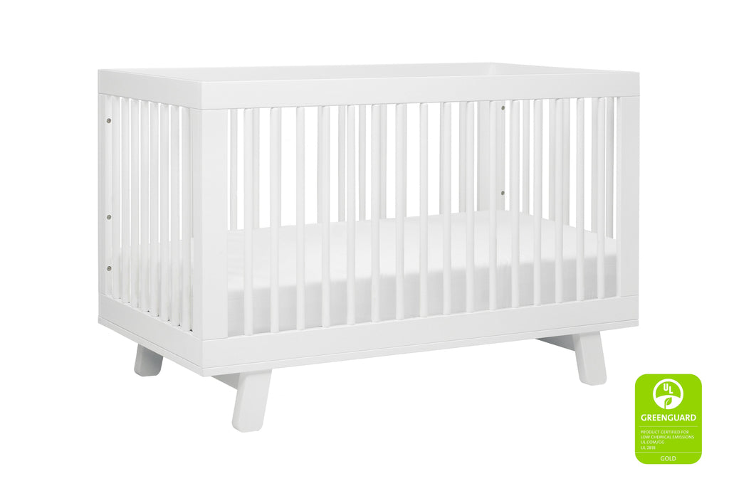 M4201W,Hudson 3-in-1 Convertible Crib with Toddler Bed Conversion Kit in White Finish