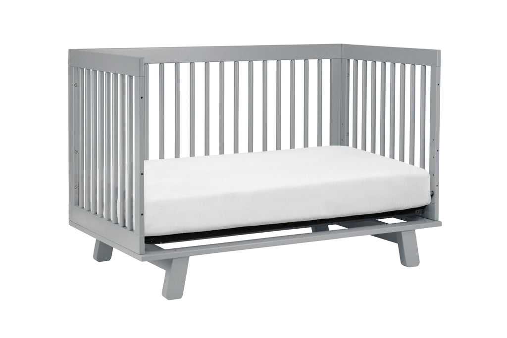 M4201G,Hudson 3-in-1 Convertible Crib with Toddler Bed Conversion Kit in Grey Finish