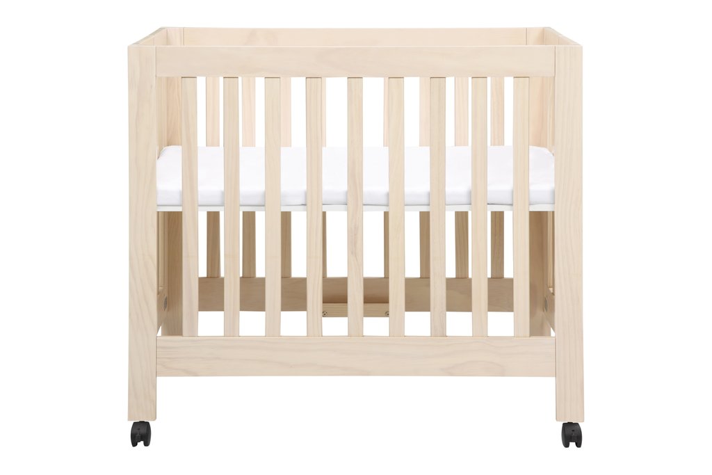 M6698NX,Origami Mini Crib In Washed Natural