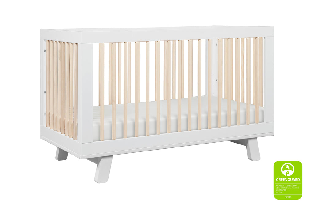 M4201WNX,Hudson 3-in-1 Convertible Crib Toddler Bed Conversion Kit in White/Washed Natural
