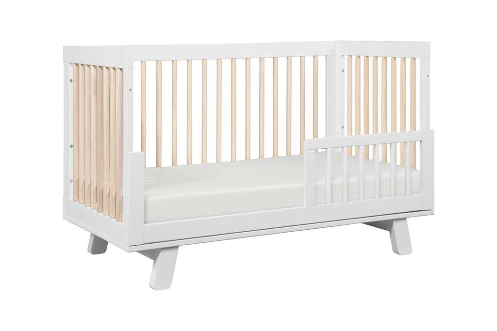 M4201WNX,Hudson 3-in-1 Convertible Crib Toddler Bed Conversion Kit in White/Washed Natural