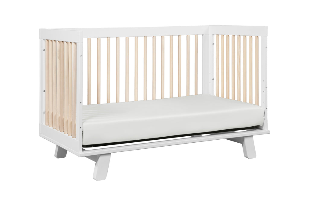 M4201WNX,Hudson 3-in-1 Convertible Crib Toddler Bed Conversion Kit in White/Washed Natural