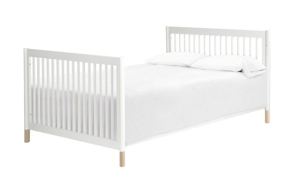 M12901WNX,Gelato 4-in-1 Convertible Crib  Washed Natural Ft With Toddler Bed Conversion Kit in White